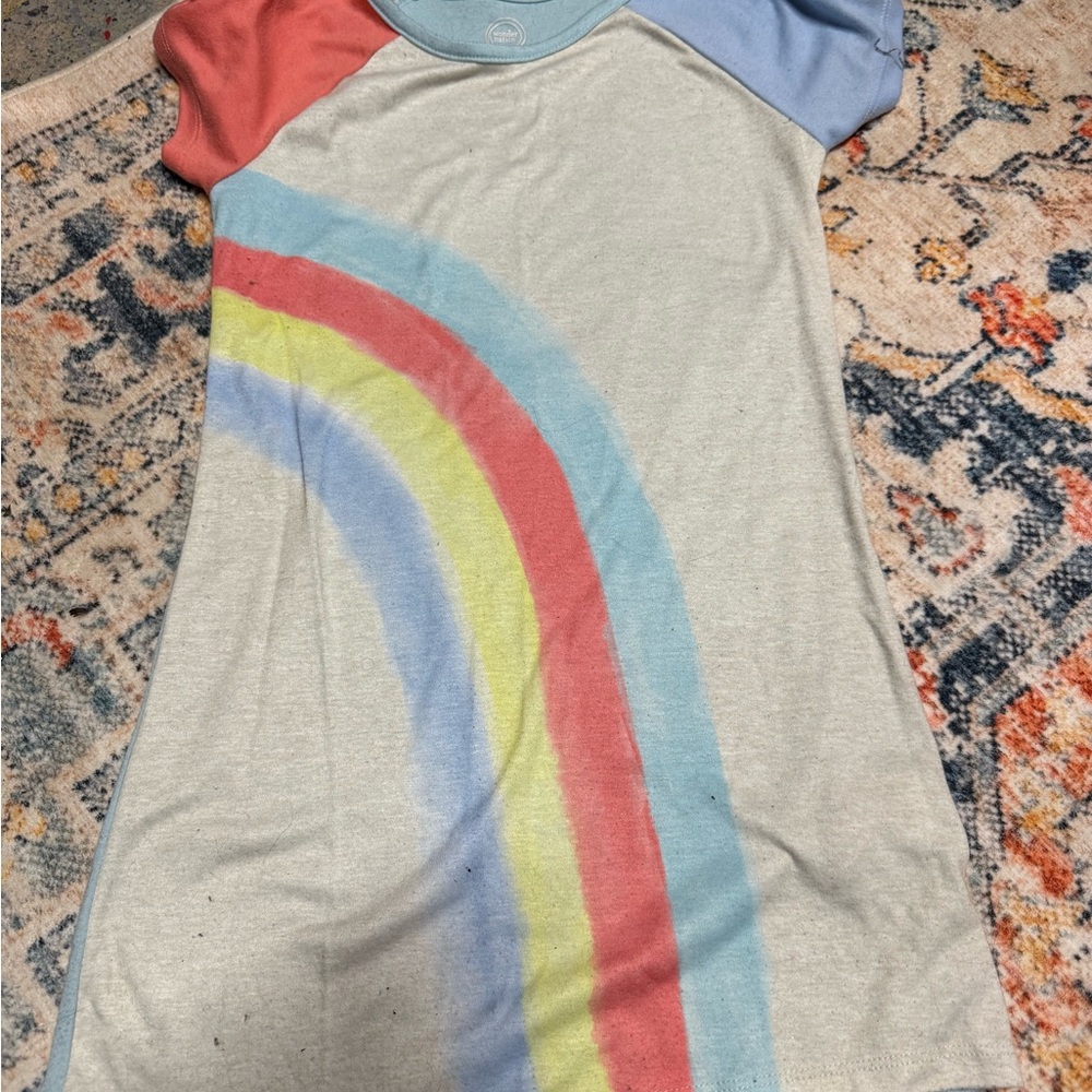 Colorful Rainbow T-Shirt Dress